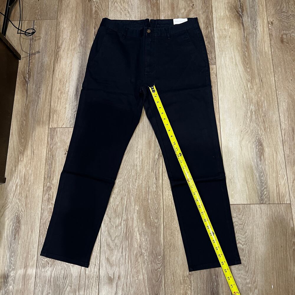 MOTT & BOW Men's Chino Slim Pants Size 34 In Black